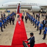 PM Narendra Modi
lands in Bangkok, Thailand.He was received by the Deputy PM & Minister of Transport Suriya Jungrungreangkit at the airport. bimstec summit
