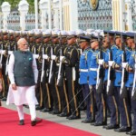 Thailand PM Paetongtarn Shinawatra received PM Narendra Modi at the Government House in Bangkok.