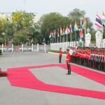 Thailand PM Paetongtarn Shinawatra received PM Narendra Modi at the Government House in Bangkok.