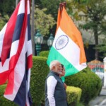 Thailand PM Paetongtarn Shinawatra received PM Narendra Modi at the Government House in Bangkok.