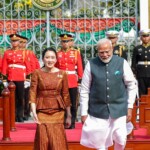 Thailand PM Paetongtarn Shinawatra received PM Narendra Modi at the Government House in Bangkok.