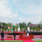 Thailand PM Paetongtarn Shinawatra received PM Narendra Modi at the Government House in Bangkok.