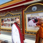 PM Narendra Modi along with Thailand PM Paetongtarn Shinawatra visited the Wat Phra Chetuphon Wimonmangkalaram Ratchaworamahawihan- the Wat Pho historic shrine of Reclining Buddha