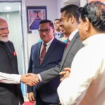 PM Narendra Modi lands in Colombo for a 2-day State Visit to Sri Lanka.