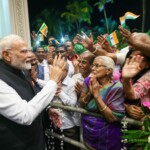 PM Narendra Modi receives a warm welcome from the Indian community in Colombo, Sri Lanka