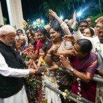 PM Narendra Modi receives a warm welcome from the Indian community in Colombo, Sri Lanka