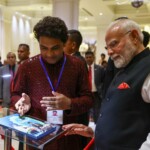 During the community welcome, PM Narendra Modi also saw translations of the thoughts of Mahapurush Srimanta Sankardev, Sri Sri Madhabdev, books on music, Indian stories and parts of the Gita Govinda in Pali.