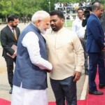 PM Narendra Modi was welcomed by President Anura Kumara Dissanayake with a ceremonial reception at the Independence Square in Colombo.
