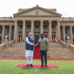 PM Narendra Modi held a productive meeting with Sri Lankan President Anura Kumara Dissanayake, at the Presidential Secretariat in Colombo.