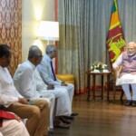 PM Narendra Modi met the leaders of the Tamil community of Sri Lanka.