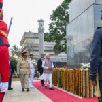 PM Narendra Modi paid his respects at the ‘Indian Peace Keeping Force (IPKF) Memorial’ in Sri Jayawardenapura Kotte, near Colombo
