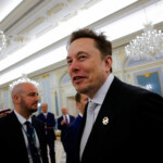 Tesla CEO Elon Musk looks on as he visits Riyadh with U.S. President Donald Trump, in Riyadh, Saudi Arabia, May 13, 2025. REUTERS/Brian Snyder
