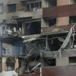 A building stands damaged in the aftermath of Israeli strikes, in Tehran, Iran, June 13, 2025. Majid Asgaripour/WANA (West Asia News Agency) via REUTERS