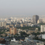 A view of the cityscape in the aftermath of Israeli strikes, in Tehran, Iran, June 13, 2025. Majid Asgaripour/WANA (West Asia News Agency) via REUTERS