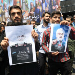 People attend an anti-Israeli protest following the Israeli strikes on Iran, in Tehran, Iran, June 13, 2025. Majid Asgaripour/WANA (West Asia News Agency) via REUTERS