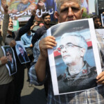 People attend an anti-Israeli protest following the Israeli strikes on Iran, in Tehran, Iran, June 13, 2025. Majid Asgaripour/WANA (West Asia News Agency) via REUTERS