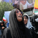 People attend an anti-Israeli protest following the Israeli strikes on Iran, in Tehran, Iran, June 13, 2025. Majid Asgaripour/WANA (West Asia News Agency) via REUTERS