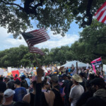 People gather for "No Kings" rally, in Houston, Texas, U.S. June 14, 2025. REUTERS/Arathy Somasekhar