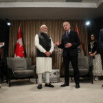 Indian Prime Minister Narendra Modi and Canadian Prime Minister Mark Carney hold a bilateral meeting during the G7 Leader's Summit in Kananaskis, Alberta, Canada June 17, 2025. REUTERS/Amber Bracken