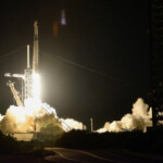 A Falcon 9 rocket carrying the Axiom-4 crew of four astronauts lifts off from Kennedy Space Center Launch Complex 39A on a mission to the International Space Station, in Cape Canaveral, Florida, U.S., June 25, 2025. REUTERS/Steve Nesius