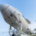 Falcon 9 and Dragon rolled out to pad 39A in Florida on 7 June ahead of Tuesday’s launch of Axiom Space (Courtesy: @SpaceX via X)