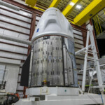 Dragon arrives at the hangar at pad 39A in Florida ahead of its first flight (5 June). Falcon 9 is targeted to launch Dragon and Axiom Space’s Ax-4 crew to the International Space Station on 10 June (Courtesy: @SpaceX via X)