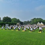 EAM S Jaishankar led International Day of Yoga 2025 celebration by MEA where Ambassadors, High Commissioners, members of the diplomatic corps and officers of the Ministry joined to perform yoga. EAM S Jaishankar led International Day of Yoga 2025 celebration by MEA where Ambassadors, High Commissioners, members of the diplomatic corps and officers of the Ministry joined to perform yoga.