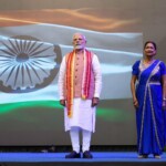 PM Narendra Modi joined the community programme in Port of Spain along with PM Kamla Persad-Bissessar