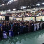 PM Narendra Modi joined the community programme in Port of Spain along with PM Kamla Persad-Bissessar