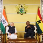 PM Narendra Modi held wide-ranging talks with President John Dramani Mahama of Ghana at the Jubilee House, Ghana