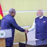PM Narendra Modi held wide-ranging talks with President John Dramani Mahama of Ghana at the Jubilee House, Ghana