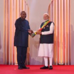 Pm Narendra Modi was conferred with ‘The Officer of the Order of the Star of Ghana’ by President John Dramani Mahama