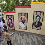 PM Narendra Modi accompanied by Vice President Naana Jane Opoku-Agyemang visited the Nkrumah Mausoleum in Accra, Ghana