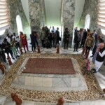 PM Narendra Modi accompanied by Vice President Naana Jane Opoku-Agyemang visited the Nkrumah Mausoleum in Accra, Ghana