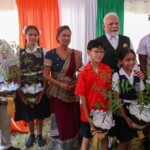 PM Narendra Modi and PM Kamla Persad-Bissessar of Trinidad & Tobago together planted a tree as part of the ‘Ek Ped Maa Ke Naam’ initiative