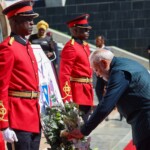 PM Narendra Modi paid homage to the Founding Father and First President of Namibia Sam Nujoma at the Heroes’ Acre memorial in Namibia