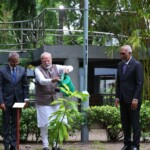 M Narendra Modi and President Muizzu planted mango saplings in Male as part of ‘Ek Pedh Maa Ke Naam’ and ‘Pledge of five Million Tree Plantation’ campaigns