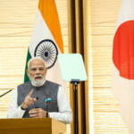 India's Prime Minister Narendra Modi speaks during a joint press conference with Japan's Prime Minister Shigeru Ishiba (not pictured) in Tokyo, Japan August 29, 2025. Takashi Aoyama/Pool via REUTERS