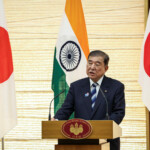 Japan's Prime Minister Shigeru Ishiba speaks during a joint press conference with India's Prime Minister Narendra Modi (not pictured) in Tokyo, Japan August 29, 2025. Takashi Aoyama/Pool via REUTERS