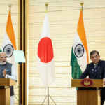 India's Prime Minister Narendra Modi and Japan's Prime Minister Shigeru Ishiba attend a joint press conference in Tokyo, Japan August 29, 2025. Takashi Aoyama/Pool via REUTERS