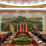China’s President Xi Jinping speaks during a bilateral meeting with Maldivian President Mohamed Muizzu ahead of the Shanghai Cooperation Organization (SCO) Summit 2025, in Tianjin, China, 31 August, 2025. ANDRES MARTINEZ CASARES/Pool via REUTERS
