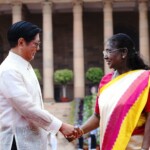 President Bongbong Marcos of the Philippines on his maiden State Visit to India was welcomed by Guard of Honour & ceremonial welcome and he was warmly greeted by President Droupadi Murmu and PM Narendra Modi at the forecourt of Rashtrapati Bhavan