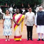 President Bongbong Marcos of the Philippines on his maiden State Visit to India was welcomed by Guard of Honour & ceremonial welcome and he was warmly greeted by President Droupadi Murmu and PM Narendra Modi at the forecourt of Rashtrapati Bhavan