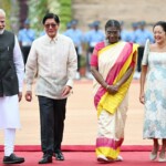 President Bongbong Marcos of the Philippines on his maiden State Visit to India was welcomed by Guard of Honour & ceremonial welcome and he was warmly greeted by President Droupadi Murmu and PM Narendra Modi at the forecourt of Rashtrapati Bhavan