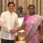 President Droupadi Murmu received President Ferdinand Romualdez Marcos Jr. of the Philippines at Rashtrapati Bhavan and hosted a banquet in his honour