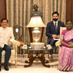 President Droupadi Murmu received President Ferdinand Romualdez Marcos Jr. of the Philippines at Rashtrapati Bhavan and hosted a banquet in his honour