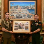 Lieutenant General Simon Stuart, Chief of Army, Australian Army, called on General Upendra Dwivedi, COAS