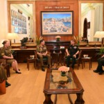 Lieutenant General Simon Stuart, Chief of Army, Australian Army, called on General Upendra Dwivedi, COAS