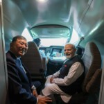 PM Narendra Modi and PM Shigeru Ishiba travelled together to Sendai, Miyagi Prefecture on the Shinkansen.