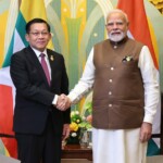 PM Narendra Modi met with Senior General Min Aung Hlaing, Chairman of the State Security and Peace Commission of Myanmar, on the sidelines of the SCO Summit in Tianjin, China